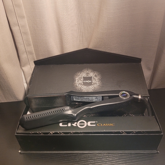 Croc Classic Nano Black Titanium Hair Straightner Flat Iron 1.5 - Picture 5 of 8
